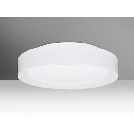 Besa Lighting Pella 16 Ceiling, Opal Matte, 1x24W LED PELLA1607C-LED